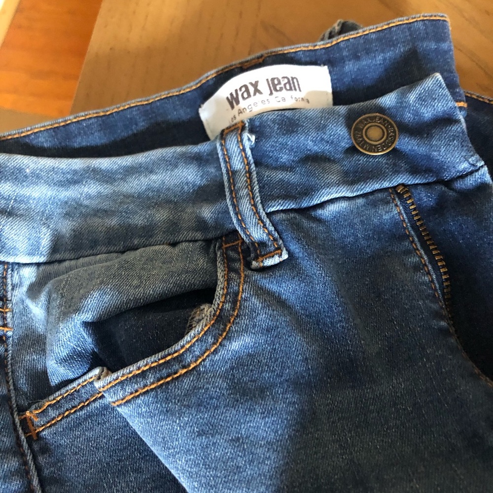 Wax Jean Women's Classic Blue Jeggings - Picture 2 of 4